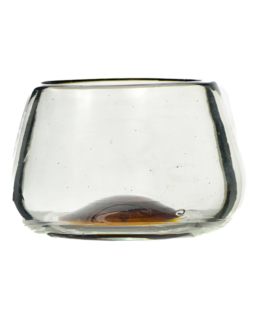 10 Strawberry Street Set Of 4 La Ruta Stemless Amber Wine Glasses