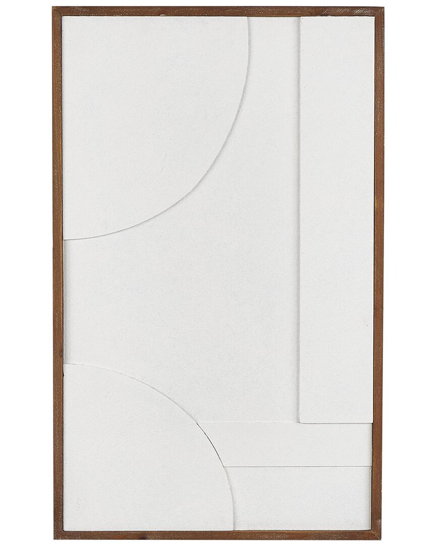 Peyton Lane Geometric Wood Textured Dimensional Shape Home Wall Decor