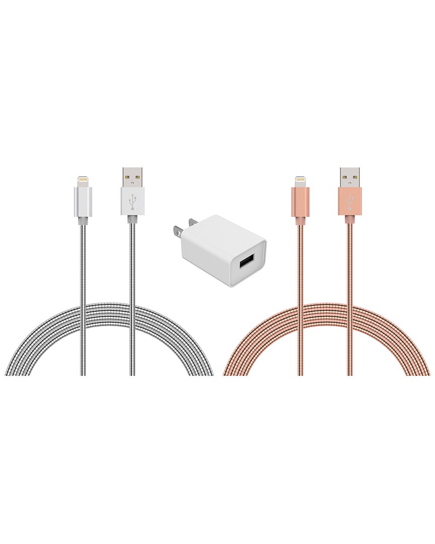 Shop Posh Tech 2pk Lightning To Usb Charge & Sync Cable In Gold