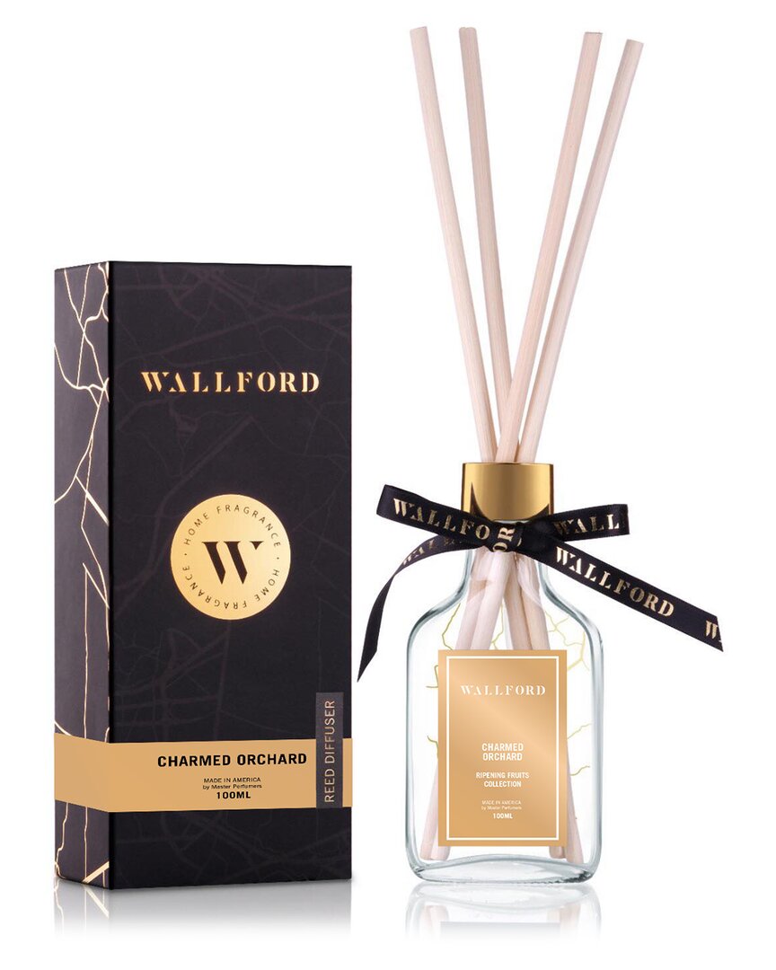 Wallford Home Fragrance Charmed Orchard Reed Diffuser In Gold