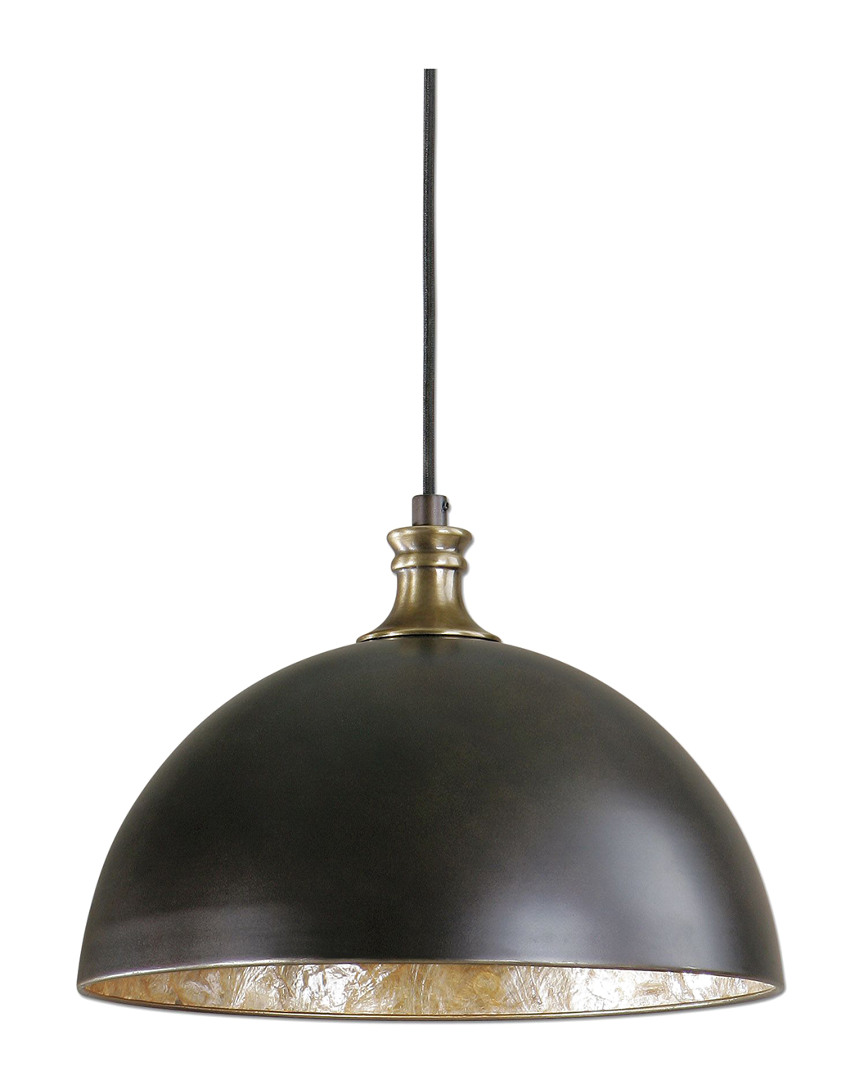 Uttermost Placuna 1 Light Bronze Pendant In Gold