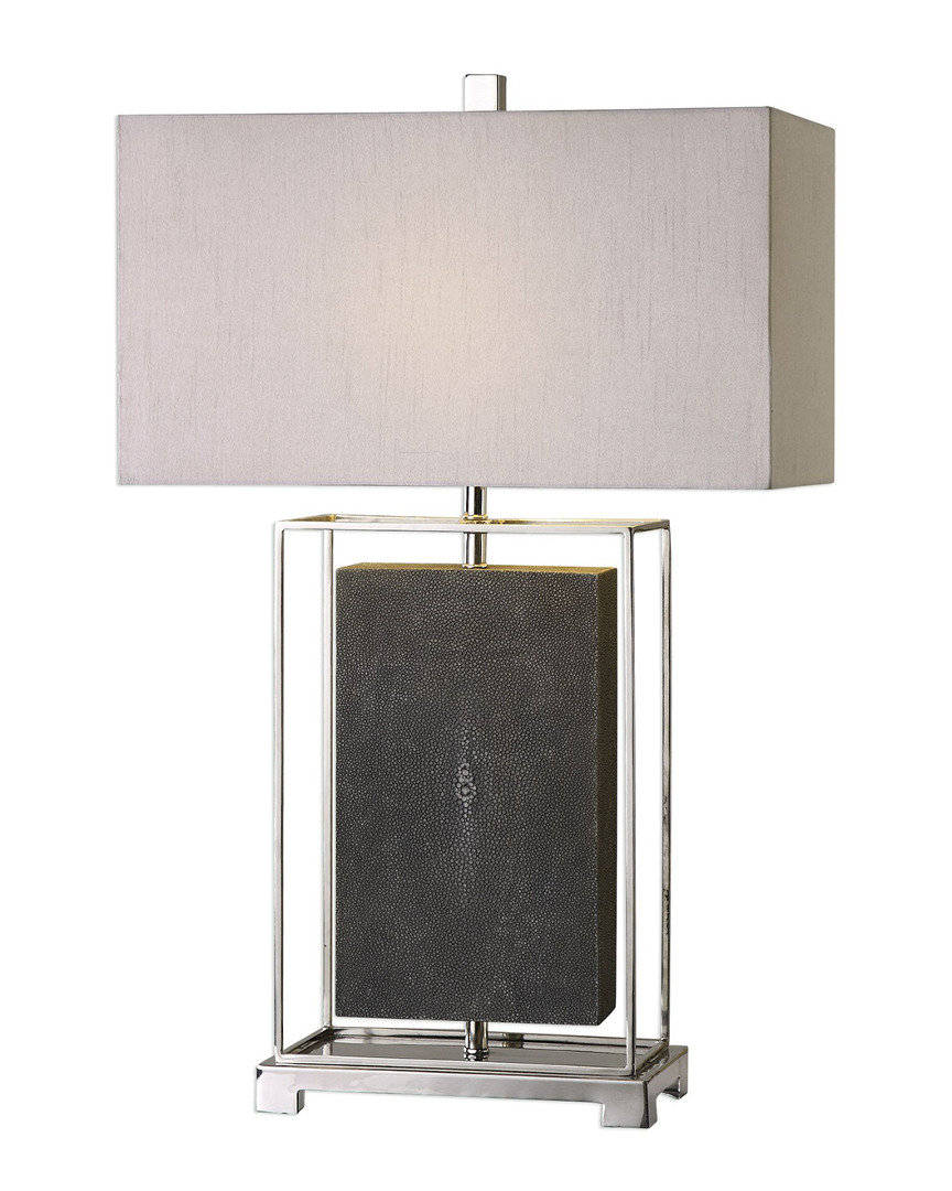 Shop Uttermost Sakana Gray Textured Table Lamp