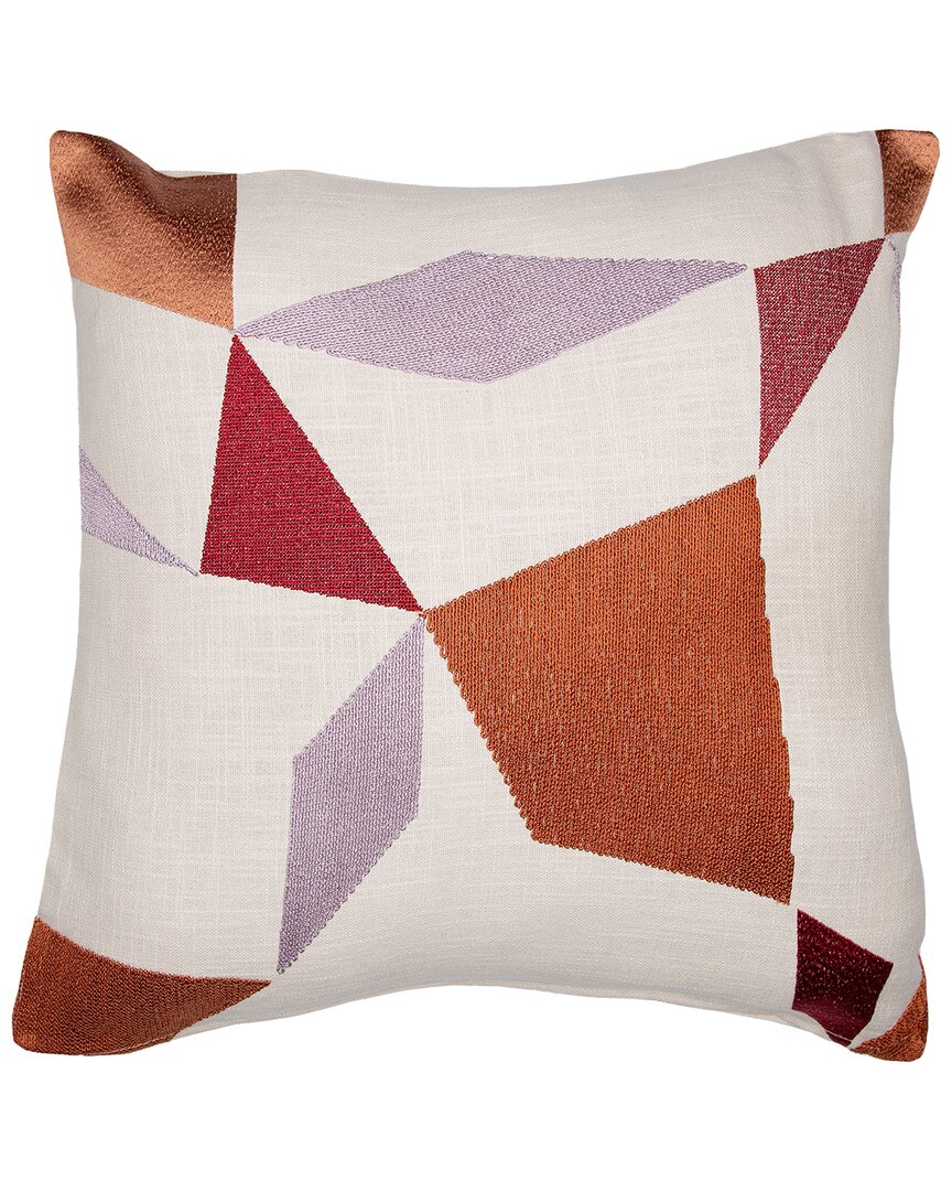 Lr Home Hand-woven Throw Pillow 24 X 24 In Multi