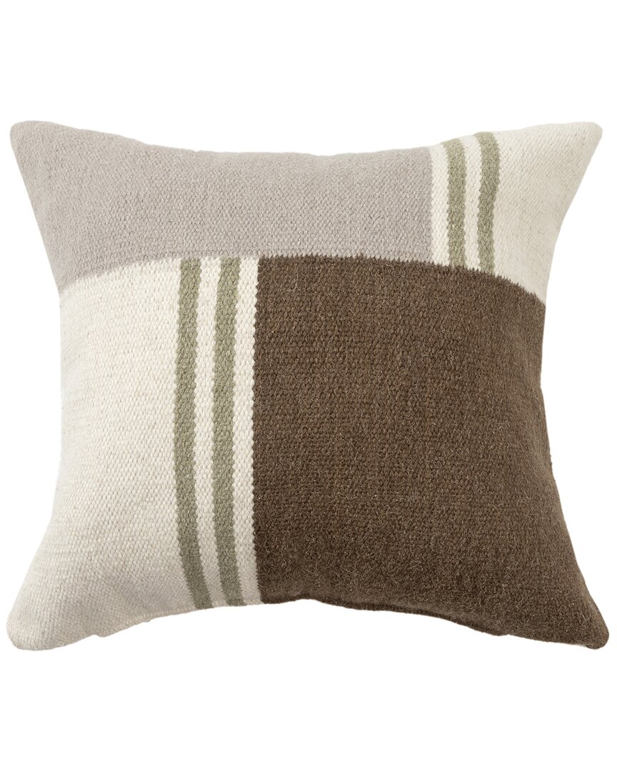 Lr Home Hand-woven Throw Pillow 24 X 24 In Multi