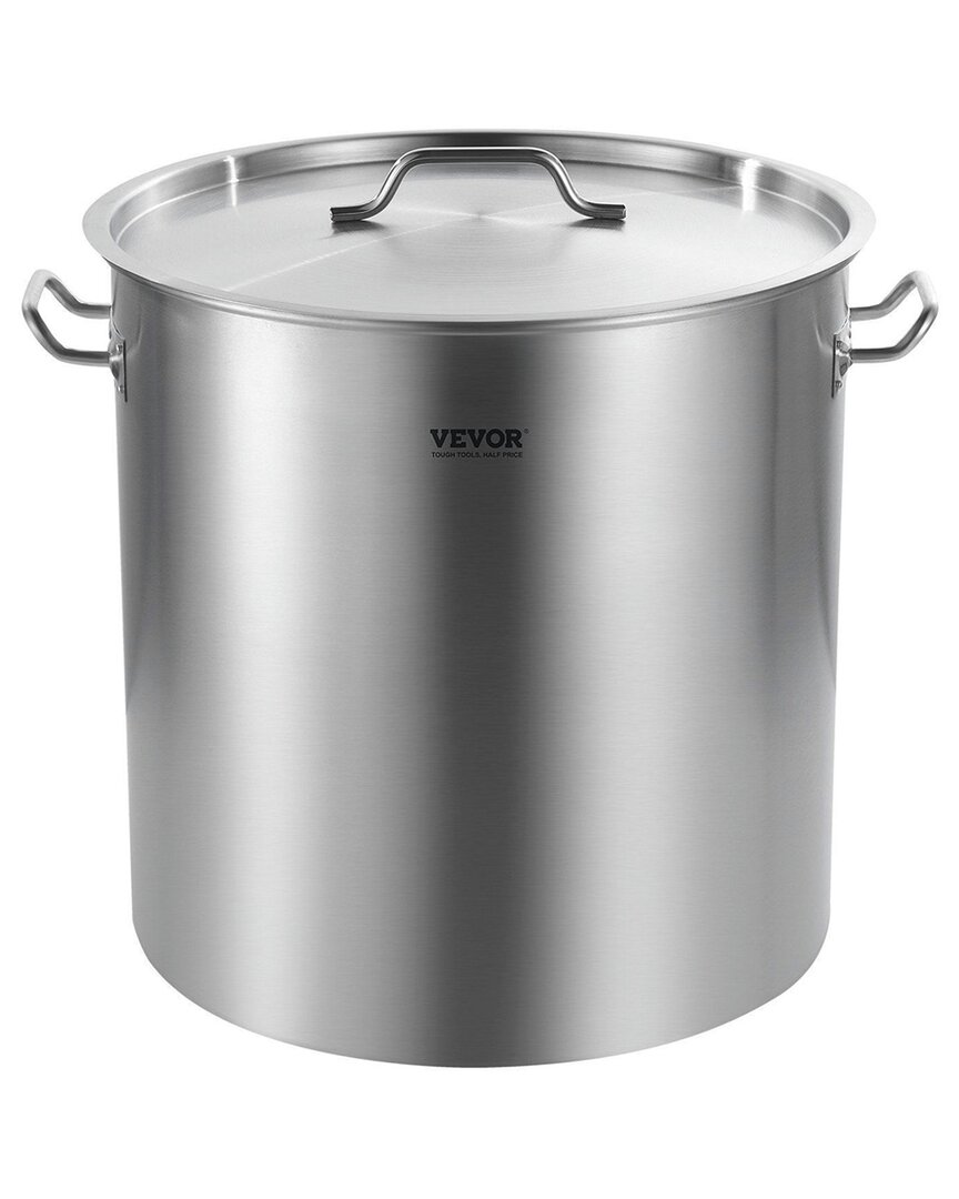 Vevor 84qt Stainless Steel Stockpot In Silver
