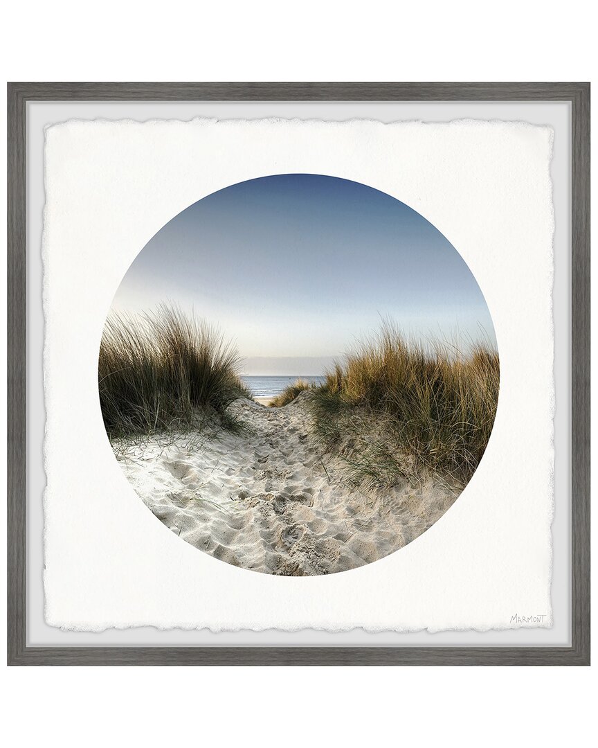 Marmont Hill Grassy Sand Dunes Framed Print In Multicolor