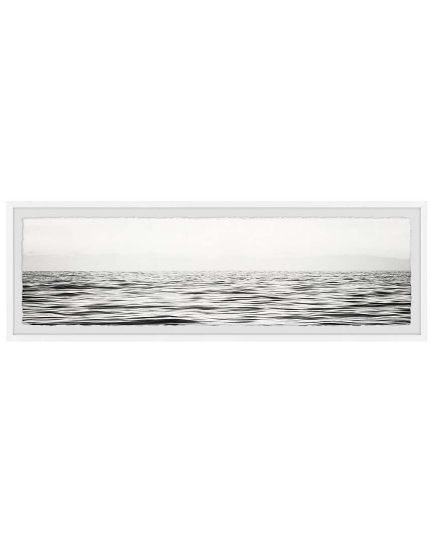 Marmont Hill B&w Sea Framed Print Wall Art In Multicolor