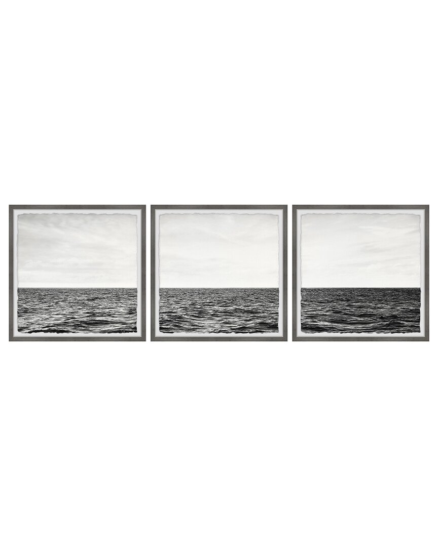 Marmont Hill Sky Meets The Sea Triptych Wall Art In Multicolor