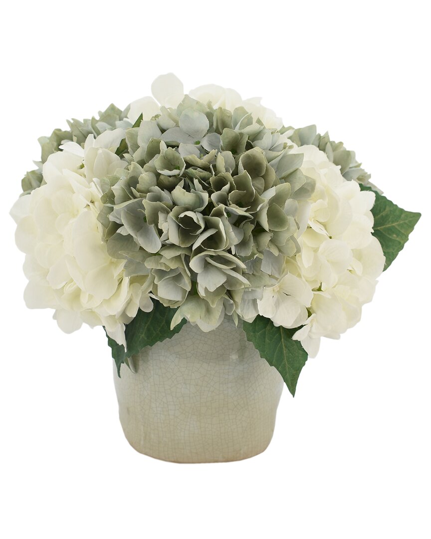 Creative Displays And Hydrangeas In Ceramic Vase