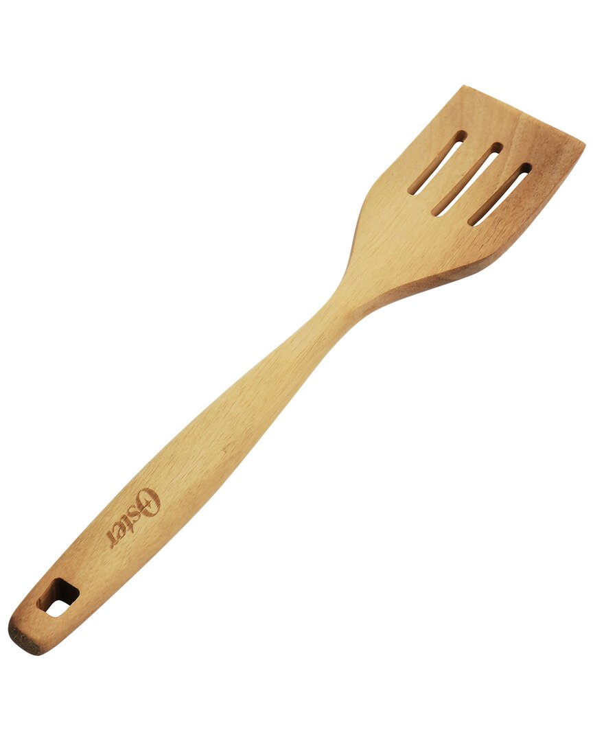 Oster Acacia Wood Slotted Turner Cooking Utensil In Brown