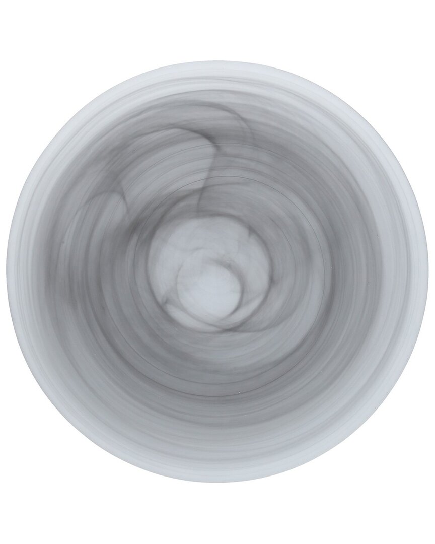 Fortessa Set Of 4 La Jolla Glass Grey Dinner Plates