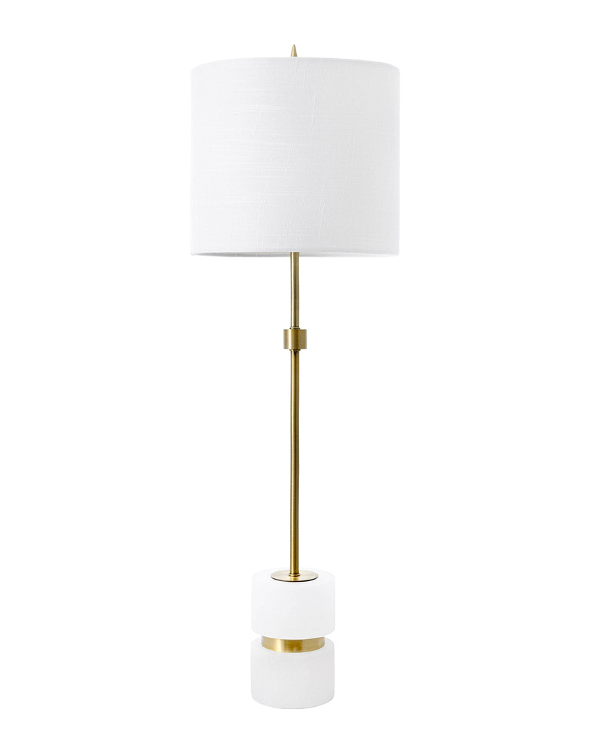 Shop Nuloom 31in Marble Mounted Chiara Linen Shade Table Lamp