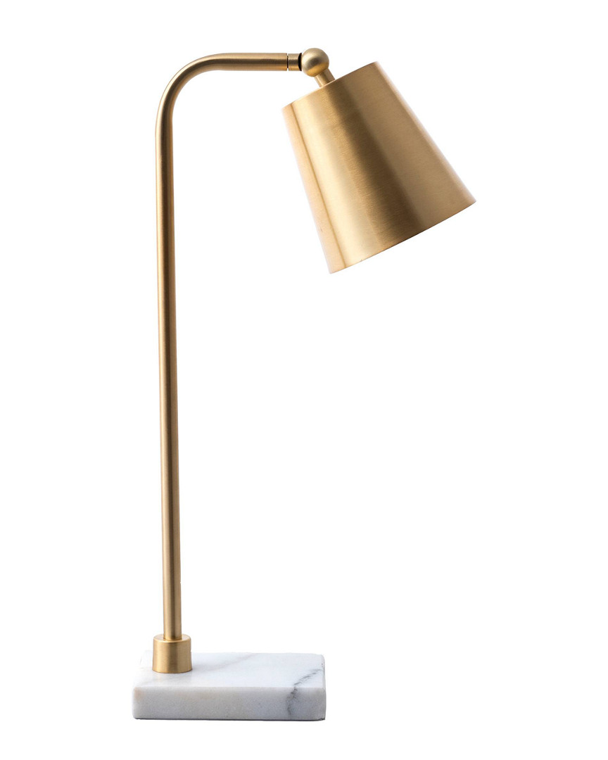 Nuloom 20in Leah Metal Hanging Bell Metal Shade Desk Lamp