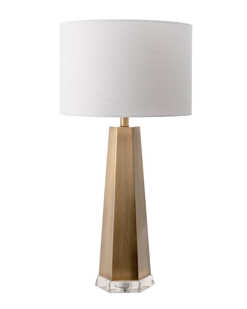 Nuloom 30in Ombre Metal Gemma Linen Shade Table Lamp