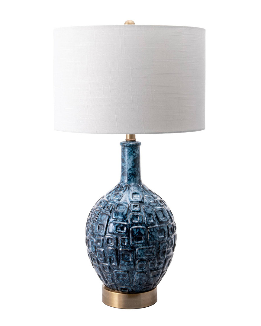 Nuloom 28in Tegan Ceramic Flask Linen Shade Table Lamp