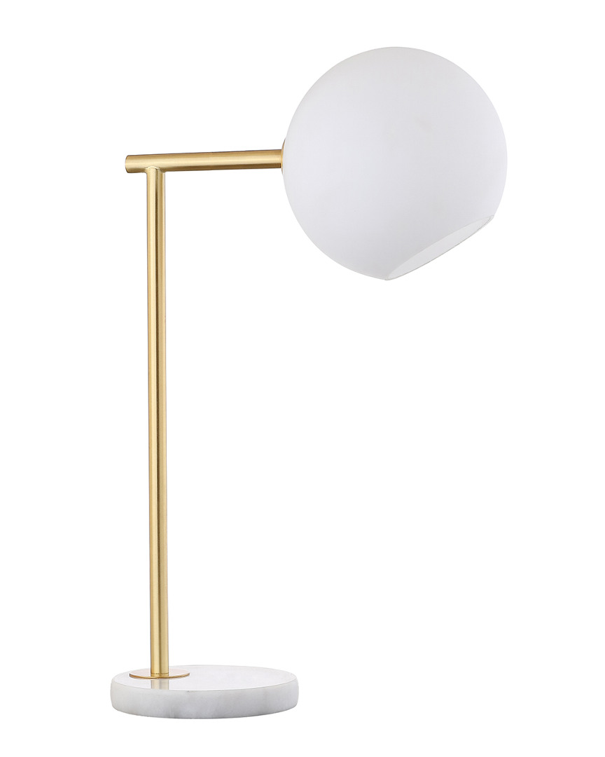 Jonathan Y Amelia Lotus 25in Crystal Led Table Lamp Smoke