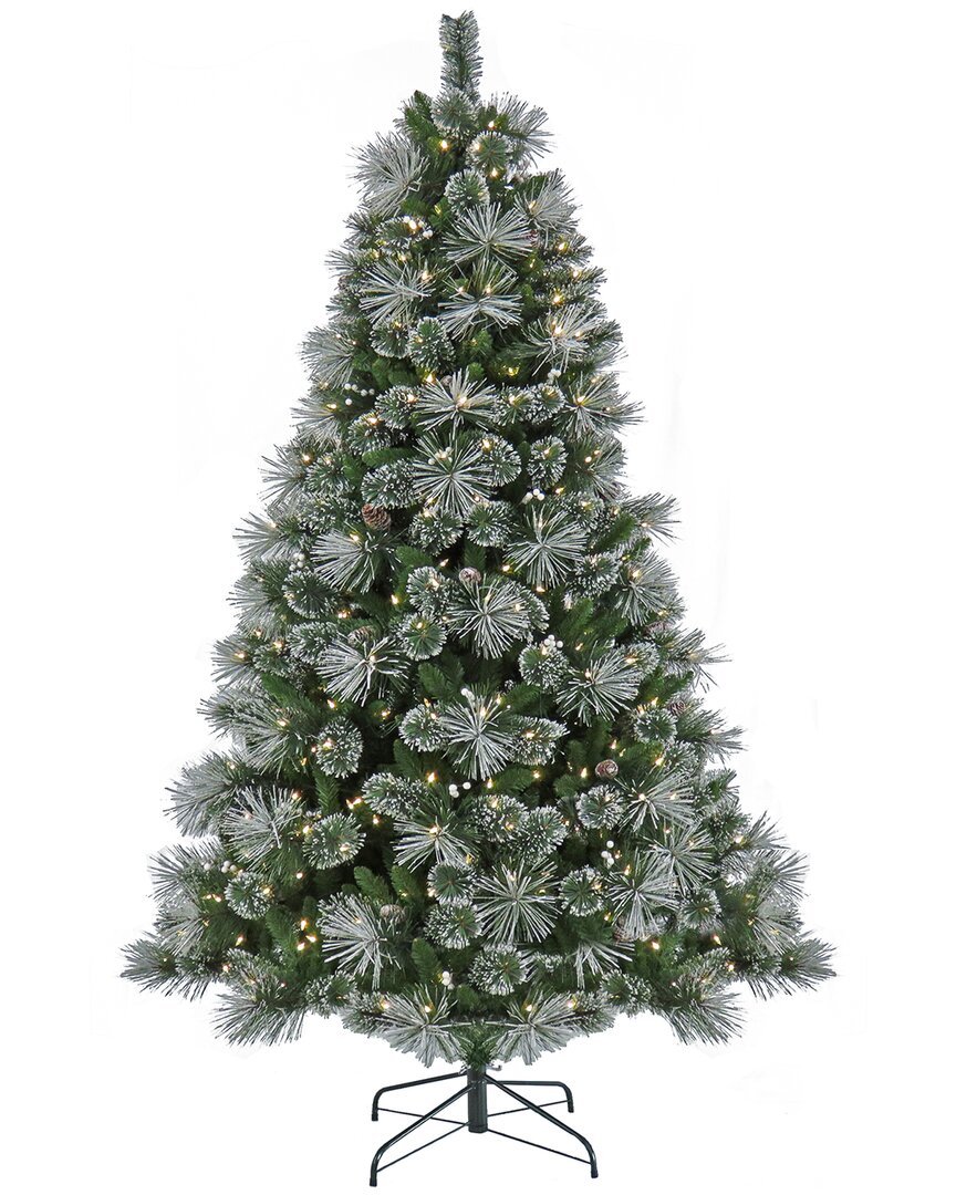 National Tree Company 7.5ft Pre-lit Bryson Pine Tree With Led Lights In Green