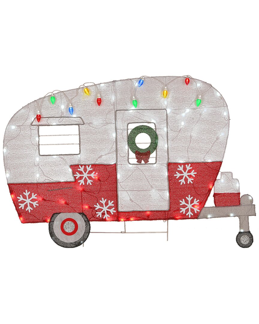 National Tree Company 32in Pre-lit Christmas Camper In Red