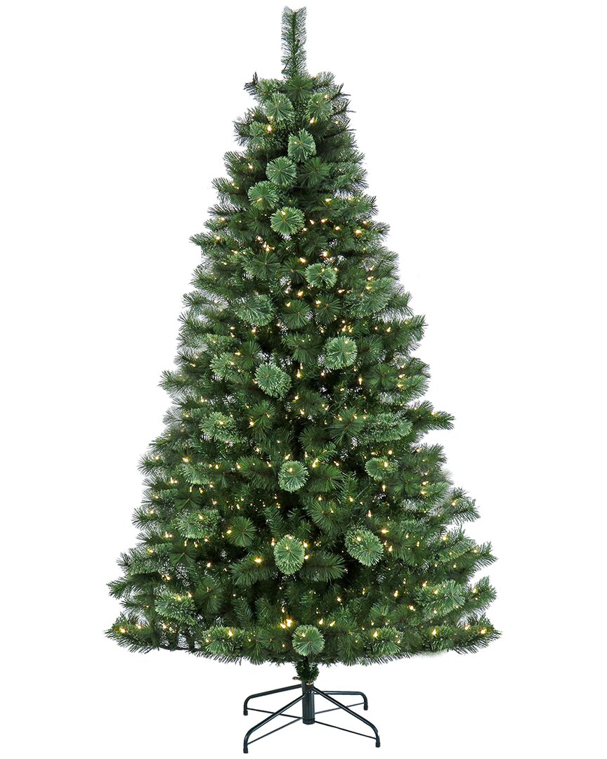 National Tree Company 7.5ft Pre-lit Ontaria Pine Tree With Led Lights In Green