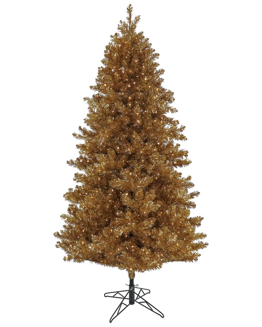 National Tree Company 7.5ft Pre-lit Christmas True Metallic Tree In Gold