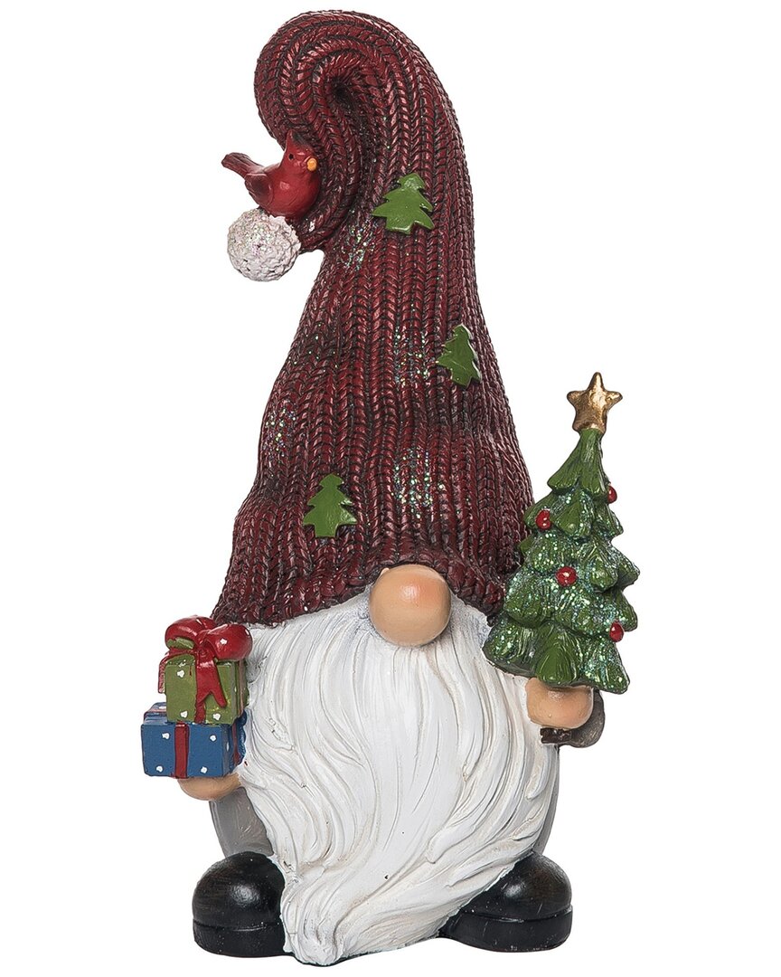 Transpac Resin 8.75in Multicolored Christmas Gnome Figurine