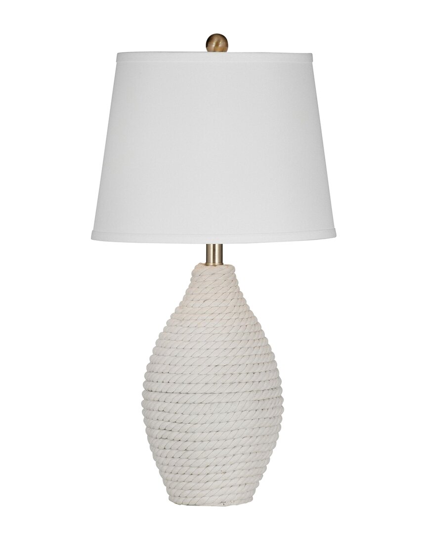 Bassett Mirror Nile Table Lamp In White