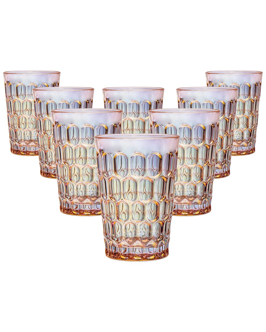 Godinger Set Of 8 Rex Highball Glasses