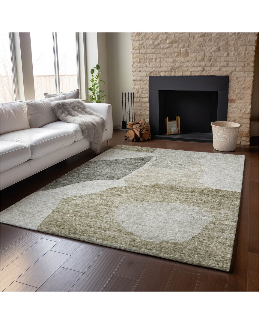 Addison Rugs Premium Washable Area Rug In Green