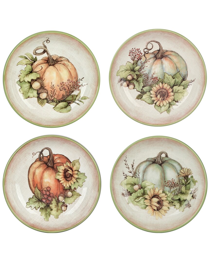 Certified International Autumn Breeze Set Of 4 Soup Bowls