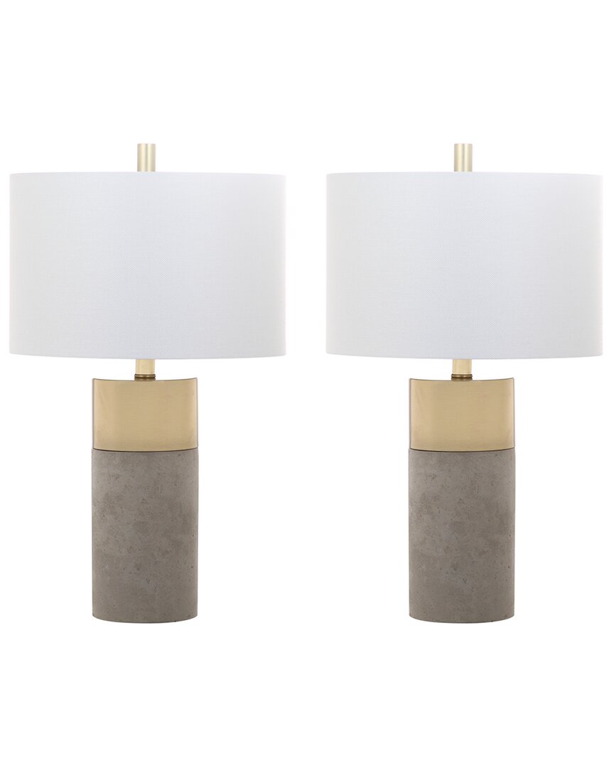 Shop Safavieh Set Of 2 Oliver Table Lamps In White