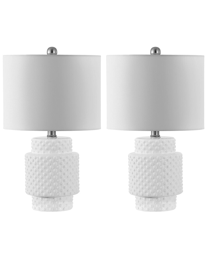 Shop Safavieh Set Of 2 Sonter Table Lamps In White