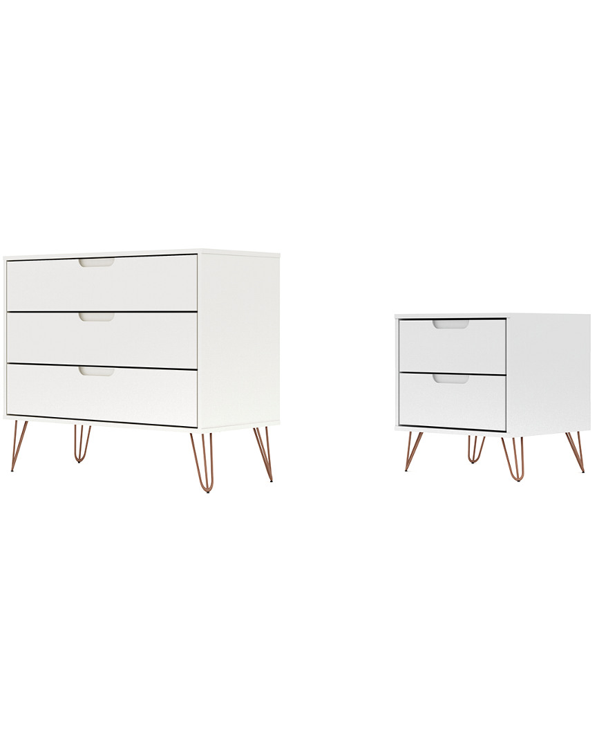 Manhattan Comfort Rockefeller Dresser & Nightstand Set