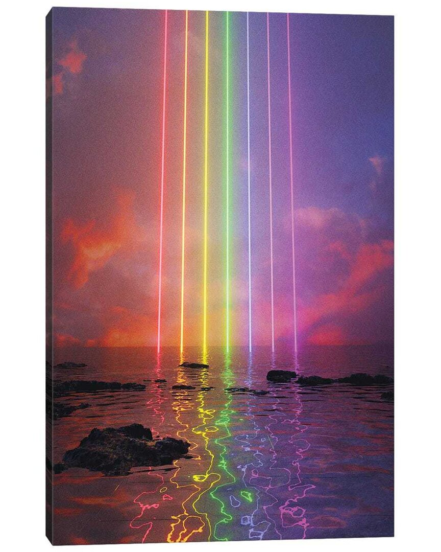 Icanvas Neon Rainbow By Davansh Atry Wall Art