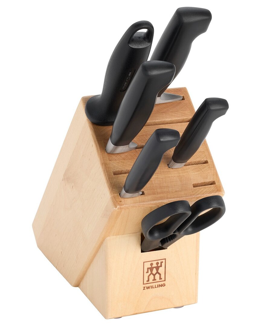 Zwilling J.a. Henckels Four Star 7pc Knife Block Set In Brown