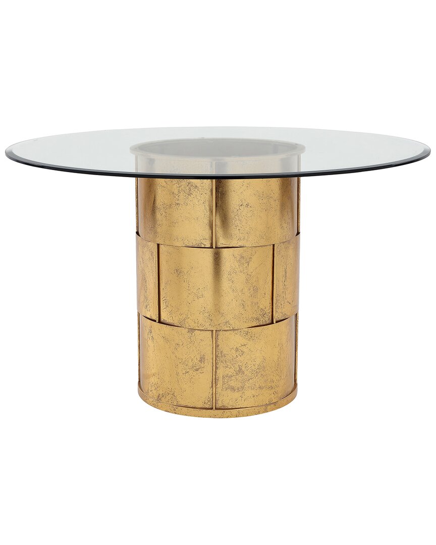 Pangea Home Z-margot Dining Table In Gold