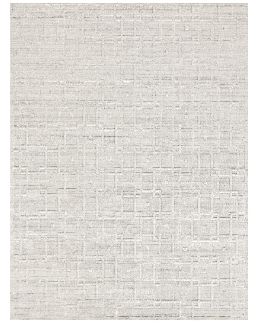Exquisite Rugs Castelli Hand-loomed New Zealand Wool & Bamboo Silk Ivory Area Rug