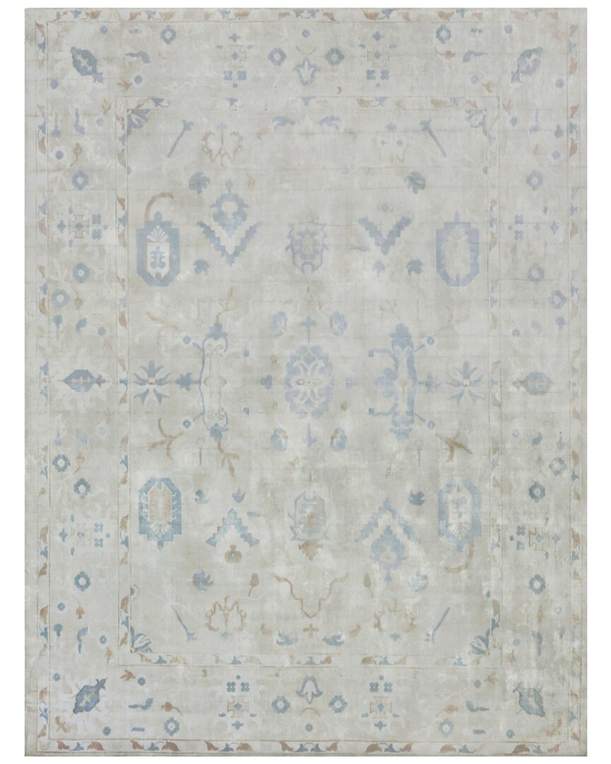 Exquisite Rugs Koda Hand-loomed Bamboo Silk & Cotton Ivory Area Rug