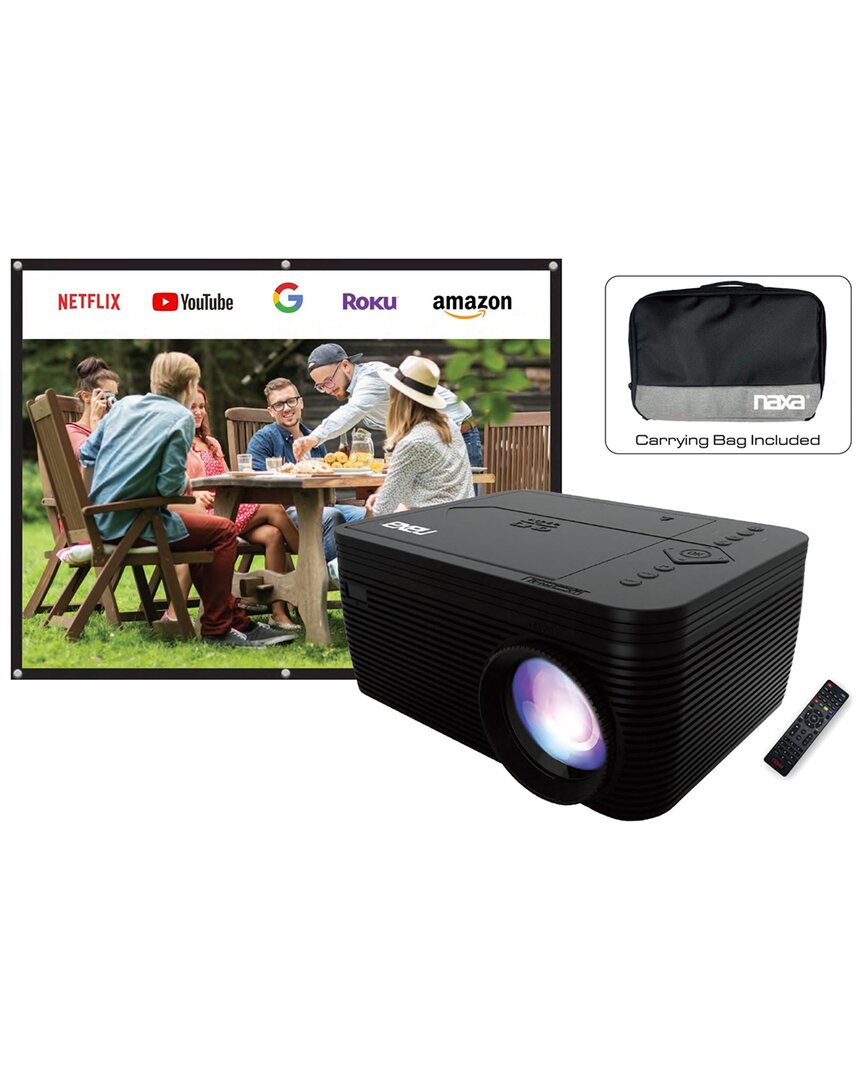 Naxa 150in 1 Home Theater Lcd Projector Combo In Black
