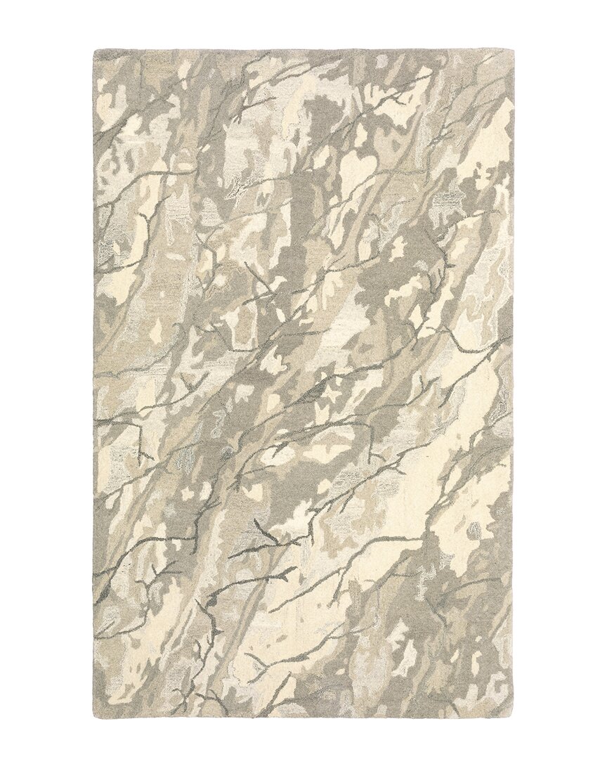 Stylehaven Apolo Abstract Grain Wool Rug In Neutral