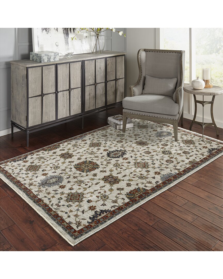 Stylehaven Arlington Oriental Medallions Rug In White