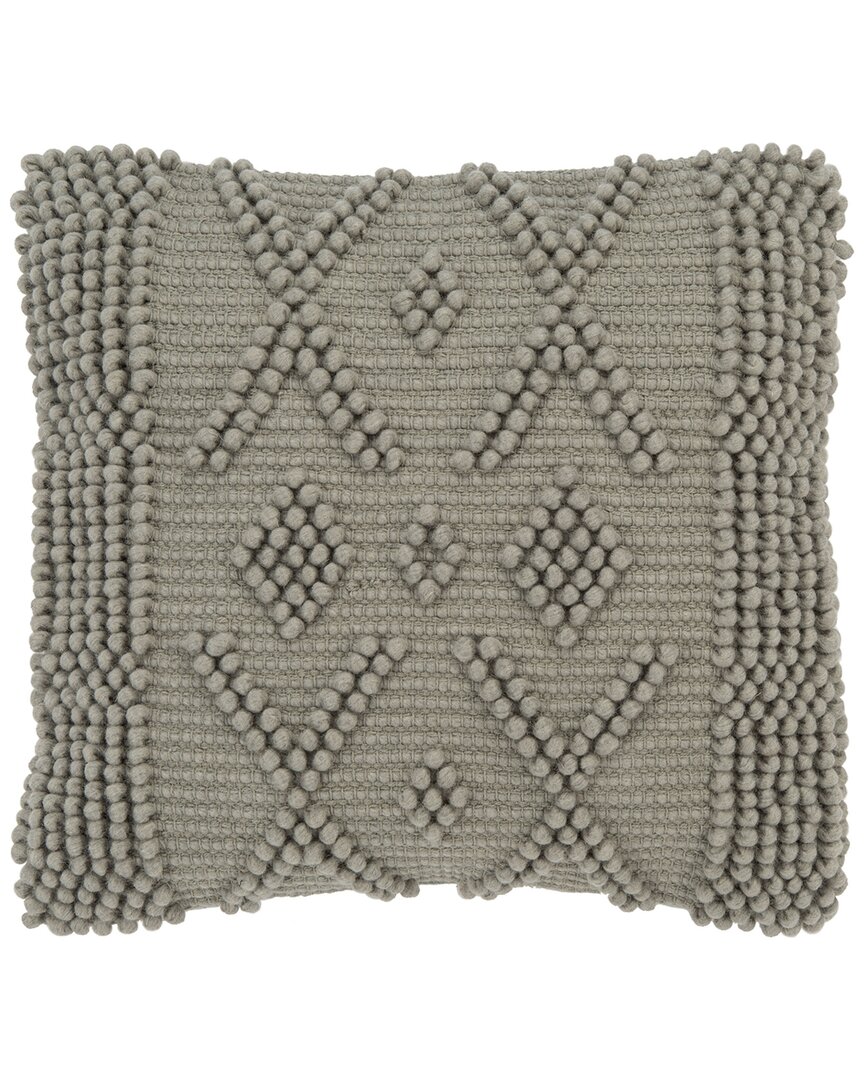Safavieh Baird Wool-blend Pillow In Grey