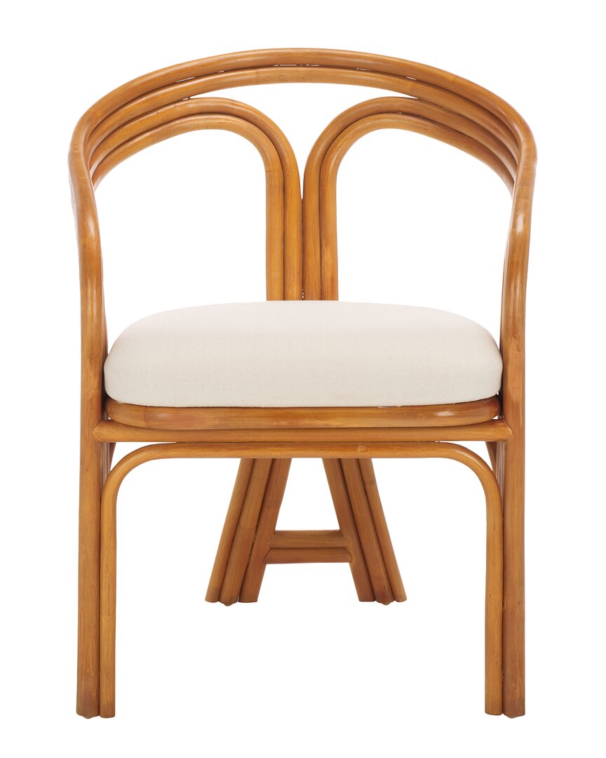 Safavieh Couture Jennabrook Rattan Accent Table In Brown