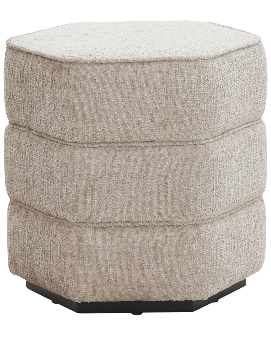 Safavieh Couture Rosaria Chenille Hexagon Ottoman
