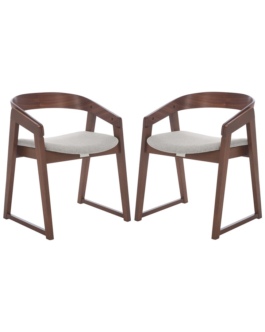 Safavieh Couture Hildabryna Wood Dining Chair In Brown