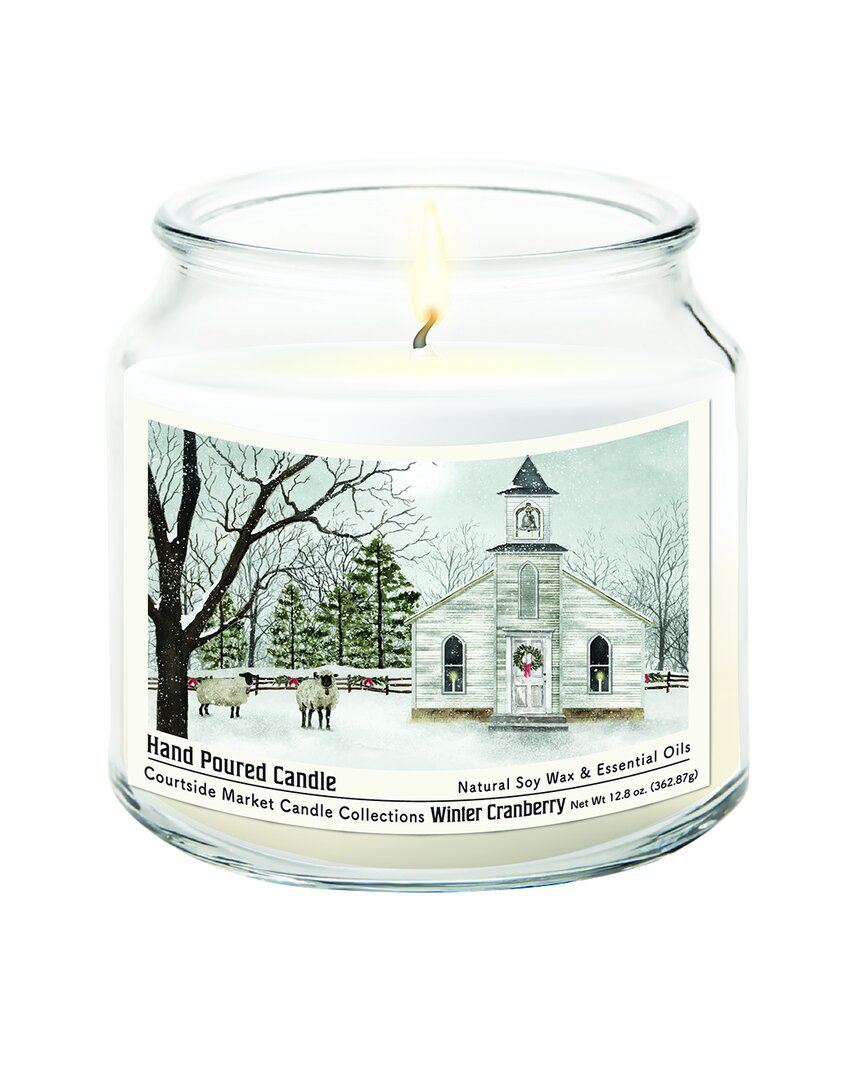 Courtside Market Wall Decor Courtside Market Christmas Chapel Hand-poured Soy Wax Candle In Multi