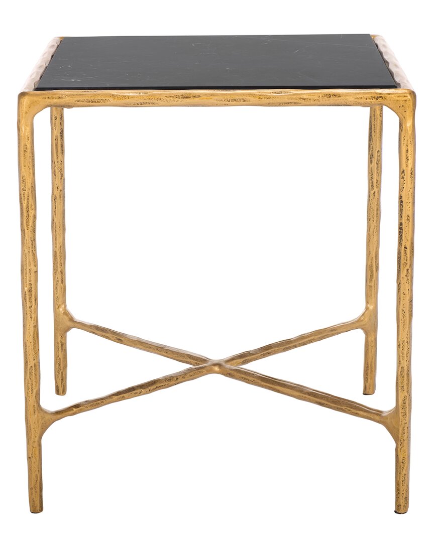 Safavieh Couture Jessa Metal Square End Table In Gray