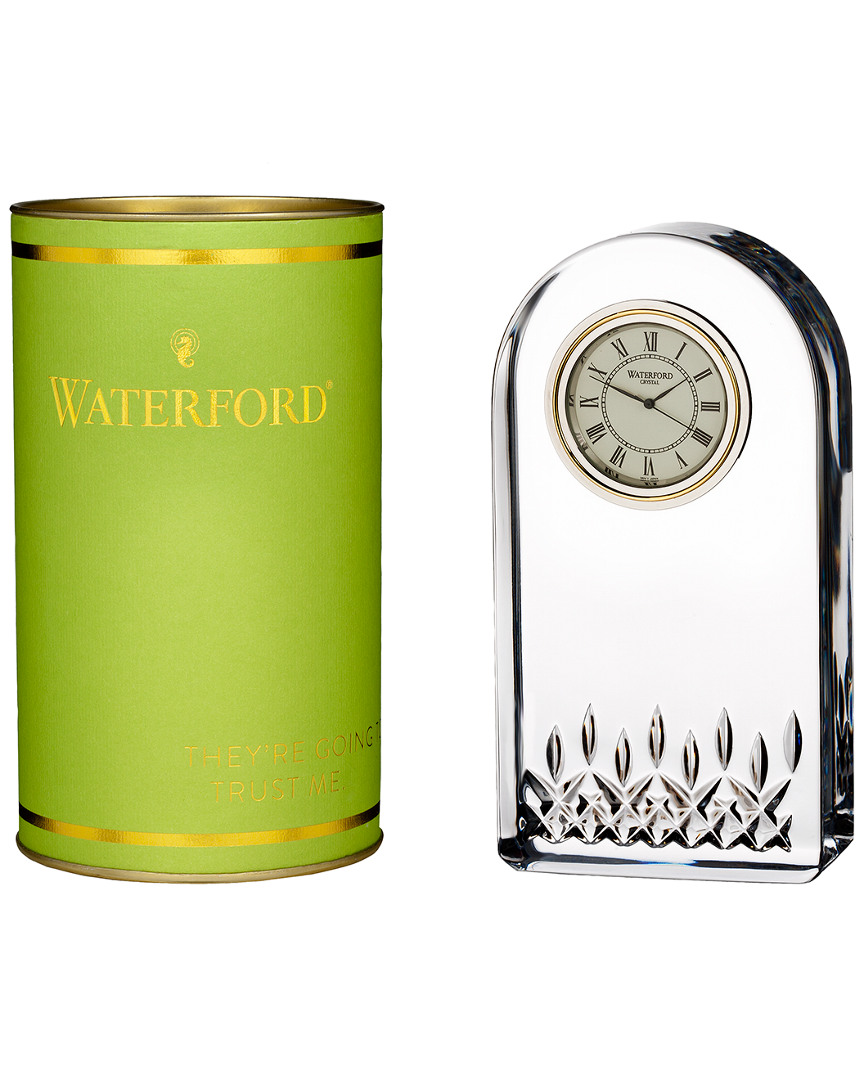 Waterford Giftology Lismore Essence Clock In Transparent
