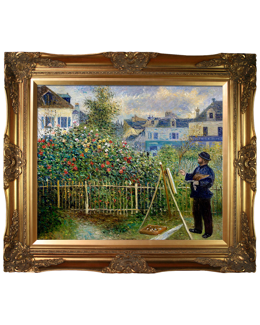Museum Masters Monet Painting In His Garden At Argenteuil, 1873 By Pierre-auguste Renoir