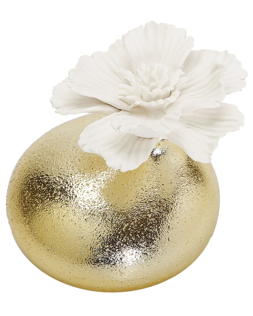 Vivience Diffuser & Dimensional White Flower: Irish And Rose In Gold