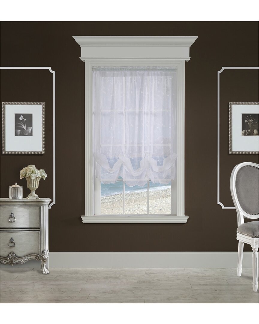 Habitat Hathaway Rod Pocket Curtain Balloon Window Dressing In White
